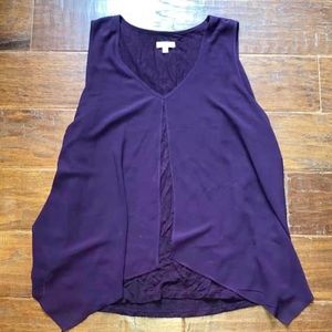 Lily White Women’s Dark Purple Blouse